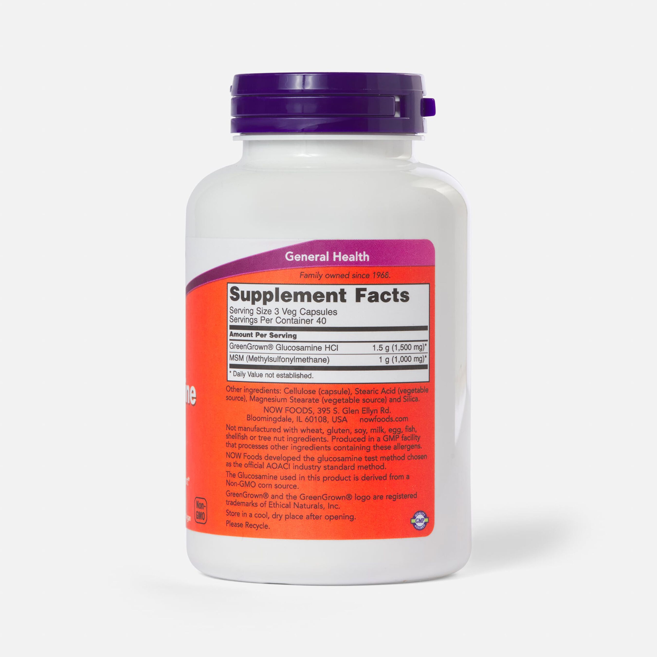 NOW Foods Vegetarian Glucosamine & MSM
